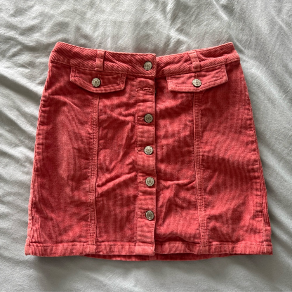 SO Pink Mini Corduroy Skirt